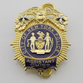 NYPD Assistant Chief New York Police Badge Replica Movie Props With Two Stars